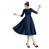 Mandotos casual mid-length evening dress for women, featuring a versatile design with elegant fabric and a flattering fit.