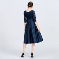 Mid-length casual evening dress for women by MANDOTOS, featuring a versatile, stylish design suitable for various occasions.