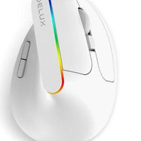 Wireless MANDOTOS mouse with ergonomic design, black finish, and multiple buttons for smooth computer navigation.