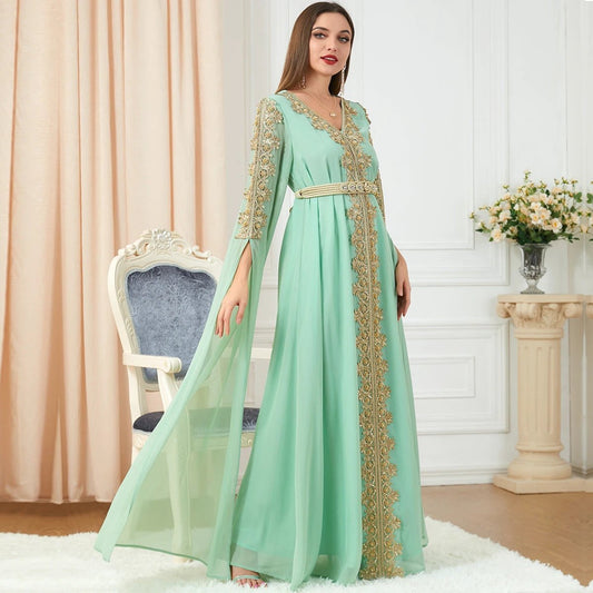Mandotos women's splicing long sleeve skirt dress showing a stylish design with mixed fabric panels and a fitted silhouette.