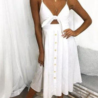 Mandotos sleeveless backless women’s summer sheath dress with straps, long, close-fitting, ideal for parties and evening occasions.