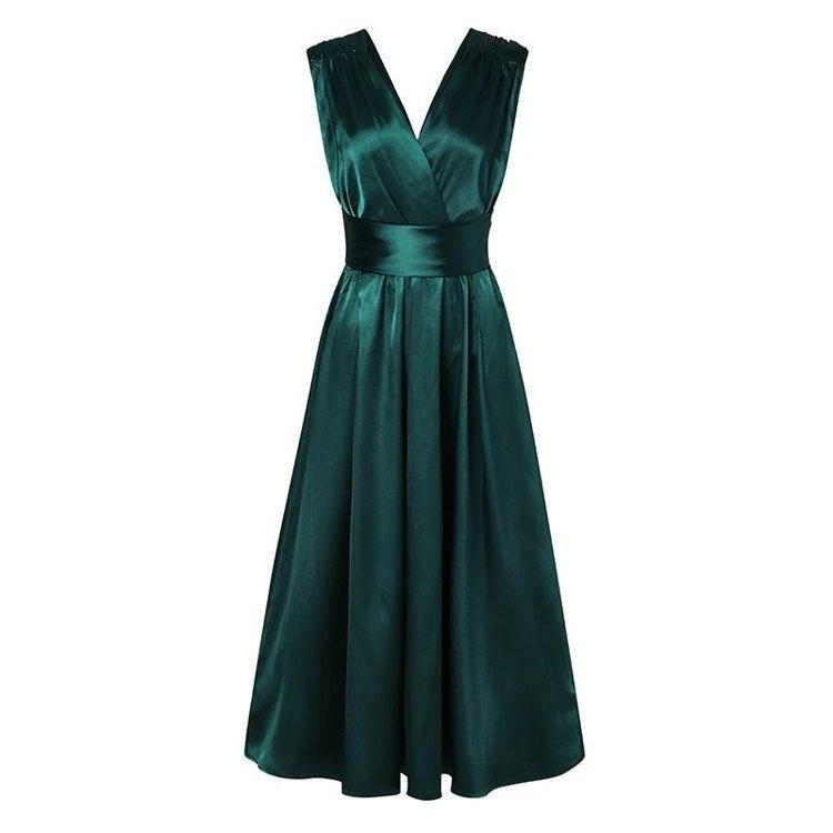 Mandotos women's long sleeve wrap hips dress with bodycon fit and neck design, stylish and elegant for women.