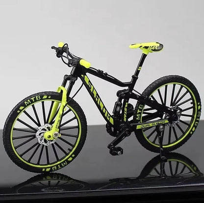 Mini alloy racing bicycle diecast model by MANDOTOS, compact and detailed toy bike perfect for collectors and enthusiasts.