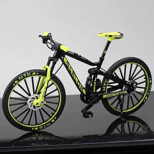 Mini alloy racing bicycle diecast model by MANDOTOS, compact and detailed toy bike perfect for collectors and enthusiasts.