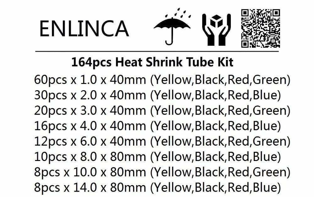 Mandotos heat-shrink tubing kit with 750 thermoresistant wire insulation sleeves for electrical connection and cable protection.