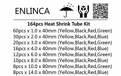 Mandotos heat-shrink tubing kit with 750 thermoresistant wire insulation sleeves for electrical connection and cable protection.