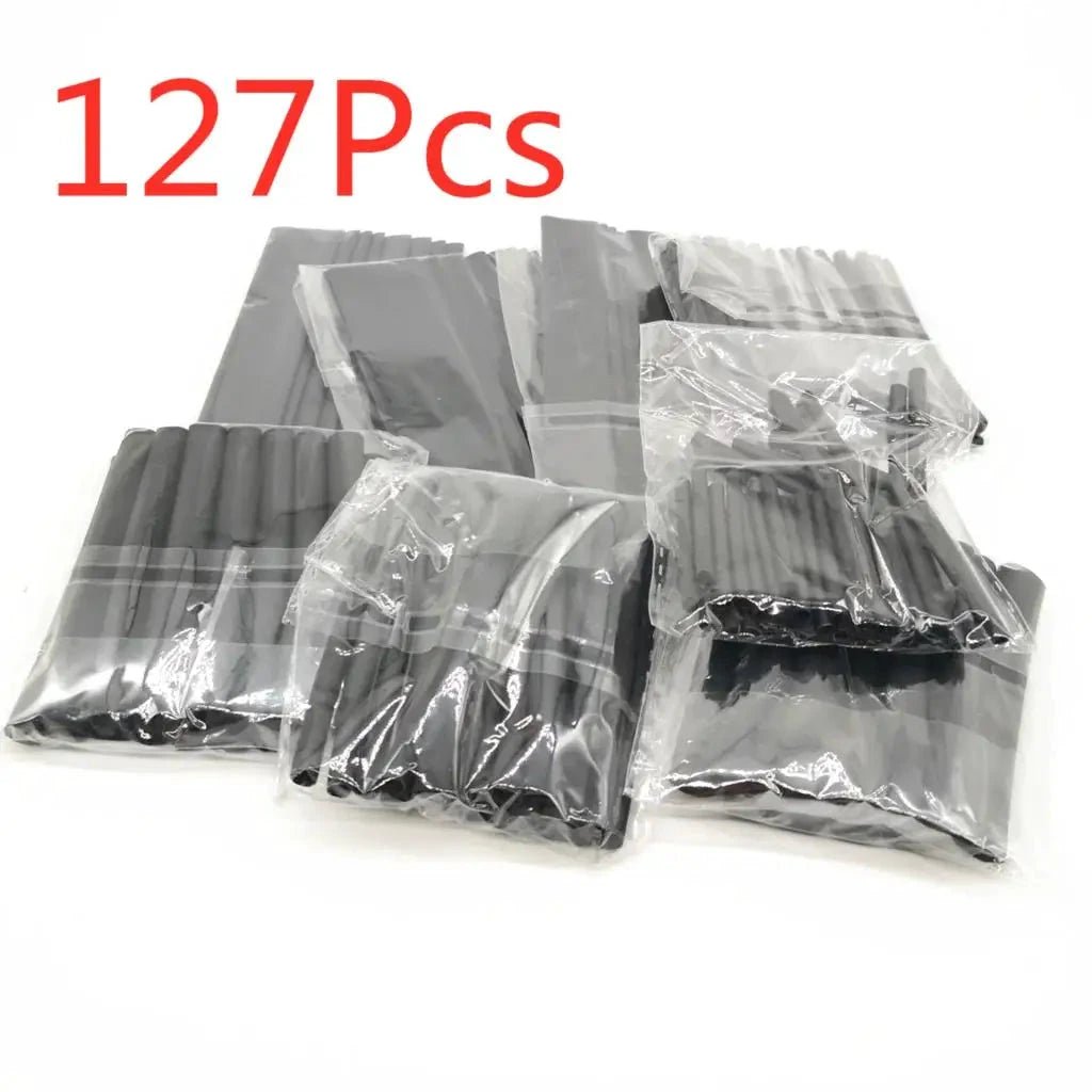 Mandotos heat-shrink tubing kit with 750 thermoresistant wire insulation sleeves for electrical connections and cable wrapping.