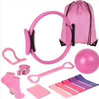Mandotos 13-piece yoga and Pilates set includes mats, blocks, straps, and accessories for fitness practice.