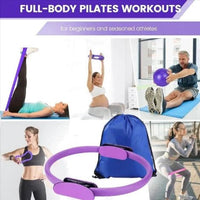 Mandotos 13-piece yoga and Pilates set including mats, blocks, and straps for exercise and stretching routines.