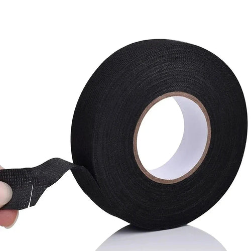 Mandotos 15-meter heat-resistant flame-retardant cloth tape for car cable harness wiring loom protection and Coroplast adhesive use
