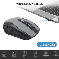 MANDOTOS 2.4G wireless Bluetooth ergonomic mouse with 6 mute buttons, 800/1200/1600 DPI, suitable for MacBook, tablets, and PCs.