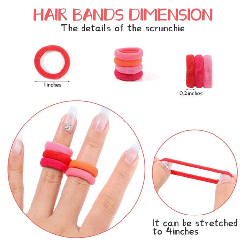Mandotos kids elastic hair bands with colorful sweets design, suitable for girls' hair ties, clips, and headbands.