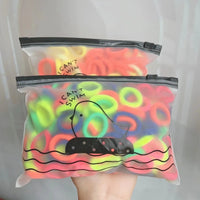 Set of 20/50 kids elastic hair bands with colorful sweets design, ideal for girls' hair ties, clips, and headbands by MANDOTOS.