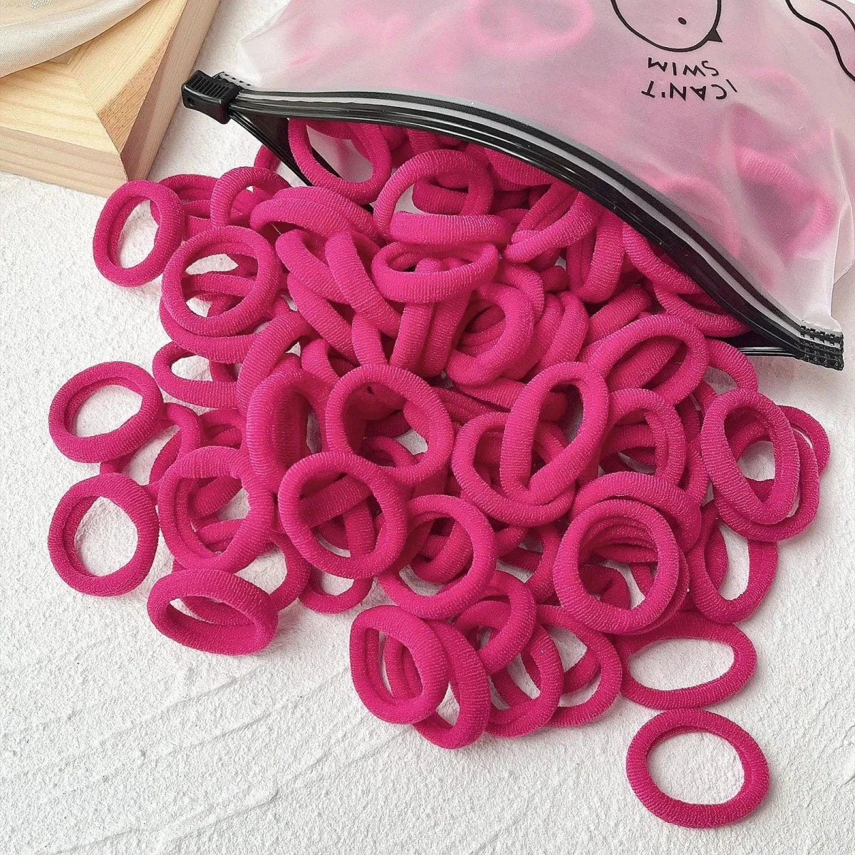 Mandotos kids elastic hair bands and scrunchies with colorful sweets designs, suitable for children’s hair accessories and hair ties.