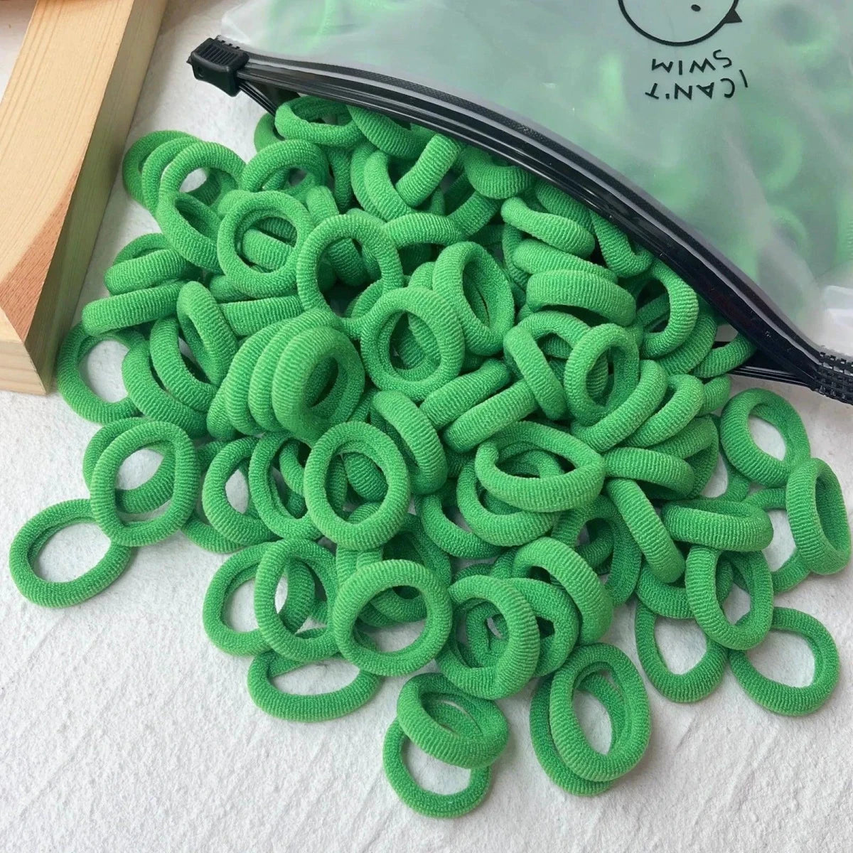 Mandotos kids elastic hair bands and scrunchies in colorful sweets designs, suitable for children's hair accessories and hair ties.