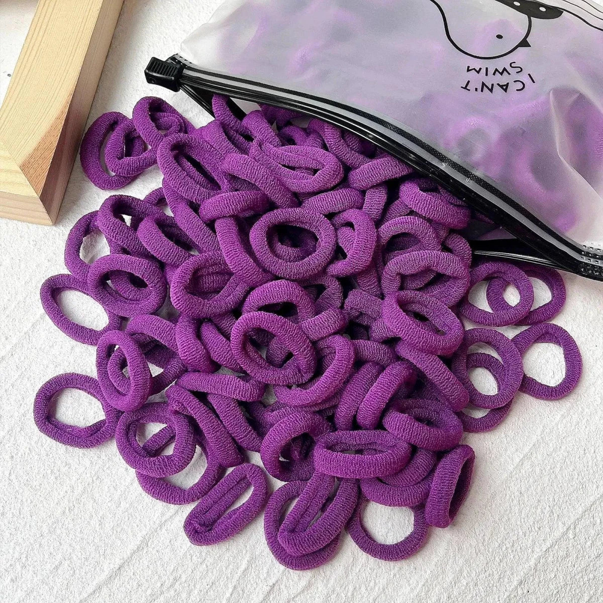 Mandotos kids elastic hair bands with sweets pattern, suitable for girls, children, and babies hair ties and accessories.
