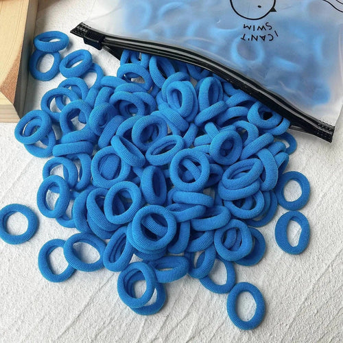 Mandotos kids elastic hair bands set with colorful sweets design, suitable for children’s hair ties, clips, and headbands.