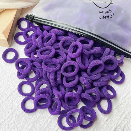 Mandotos kids elastic hair bands with sweet-themed scrunchies and clips, ideal for children's hair accessories and headbands.
