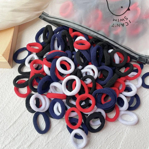 Mandotos kids elastic hair bands and scrunchies with colorful sweets patterns for girls and children’s hair accessories.