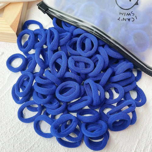 Set of 20/50 colorful elastic hair bands and scrunchies for kids, ideal for girls' hair ties, clips, and headbands.