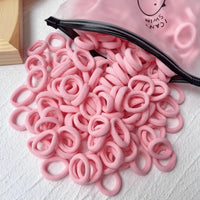 Mandotos kids elastic hair bands with sweet-themed scrunchies and clips, perfect for children’s hair accessories.