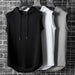 Mandotos 2026 Brand men's hip hop tank top, black sleeveless shirt with bold graphic design, casual streetwear style