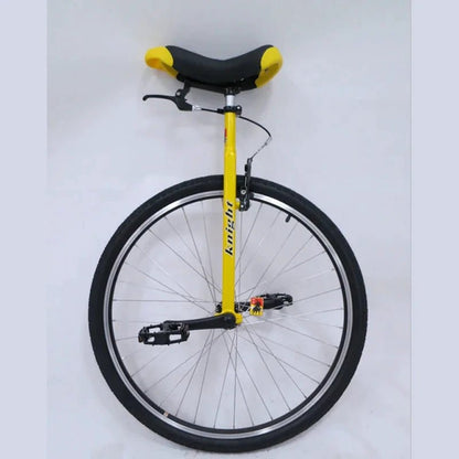 Mandotos 28-inch unicycle with brakes, heavy-duty design for men and teens, suitable for tall riders 160-195cm height.