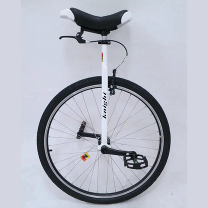 Mandotos 28-inch unicycle with brakes, heavy-duty design for men, teens, and tall riders, suitable for heights 160-195cm.