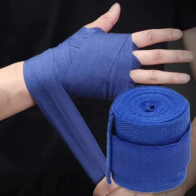 Mandotos 2PCS boxing training cotton bandages and hand wraps, suitable for sanda kickboxing, MMA, and boxing training.
