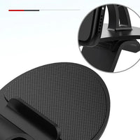 Mandotos 360° rotatable car phone holder, universal dashboard mount for mobile phones, adjustable auto grip and fixed bracket.