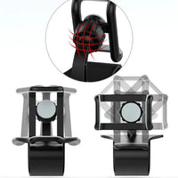 Mandotos 360° rotatable car phone holder, universal dashboard mount for auto grip and mobile phones, stable car rack bracket
