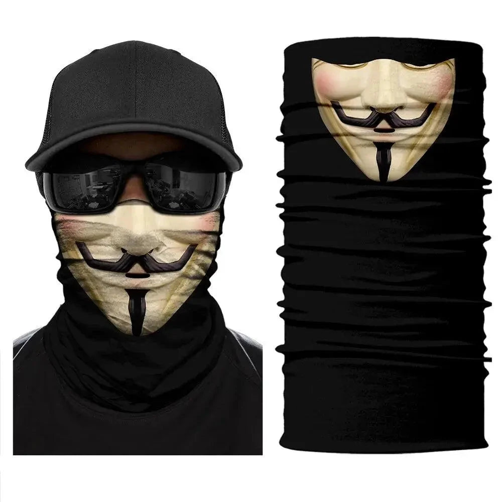 Mandotos 3D Charm Protective Mask with colorful design and adjustable ear loops, offering comfortable face coverage and protection.