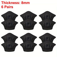 Mandotos 3 or 6 pairs of sport shoe heel pads with adjustable size, antiwear cushion inserts for comfortable foot support