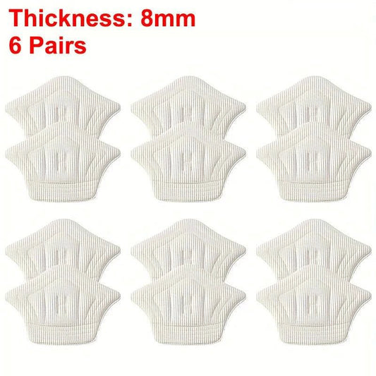 Mandotos 3 or 6 pairs of sport shoe heel pads with adjustable size, antiwear cushion inserts for added comfort and heel protection.