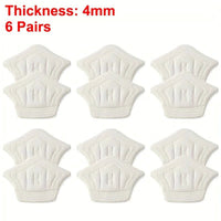 Mandotos 3 or 6 pairs of sport shoe heel pads with adjustable size, antiwear foot cushion inserts, back sticker for comfort and support.