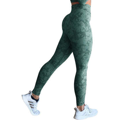 Mandotos women's butt leggings with push-up design, high-waist gym tights for workout, fitness, and yoga, showcasing stretch fabric and fit