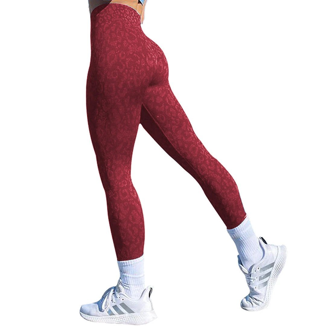 Mandotos women's butt leggings showing high-waisted design, push-up fit, and stretchy fitness yoga pants for workout and gym use.