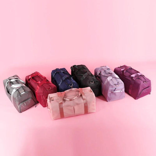 Mandotos waterproof fitness sports travel duffel bag with shoulder strap, ideal for gym, swim, and weekend trips for men and women.
