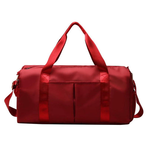 Mandotos waterproof fitness sports travel duffel bag with shoulder strap, suitable for gym, swim, and weekend trips for men and women.
