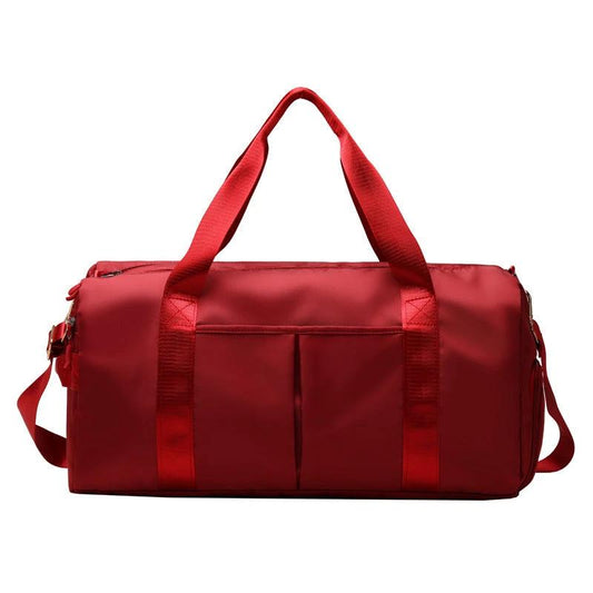 Mandotos waterproof fitness sports travel duffel bag with shoulder strap, suitable for gym, swim, and weekend trips for men and women.