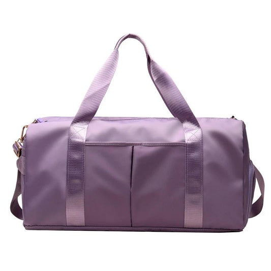 Mandotos waterproof fitness sports travel duffel bag with shoulder strap, suitable for gym, swim, and travel for women and men.
