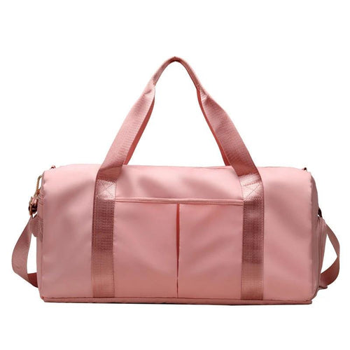 Mandotos waterproof fitness sports travel duffel bag with shoulder strap, suitable for gym, swim, and weekend trips for women and men.