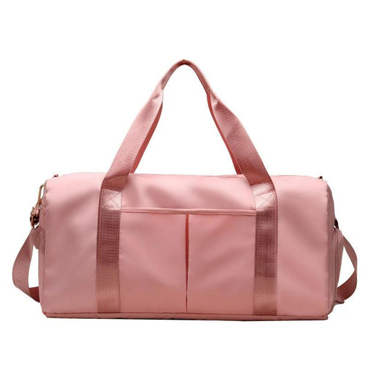 Mandotos waterproof fitness sports travel duffel bag with shoulder strap, suitable for gym, swim, and weekend trips for women and men.
