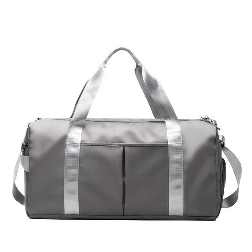 Mandotos waterproof fitness sports travel duffel bag with shoulder strap, ideal for gym, swim, and weekend trips for both women and men.