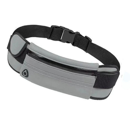 Mandotos fitness waist bag with pocket, slim running and jogging belt, ideal for hiking, cycling, and gym workouts.