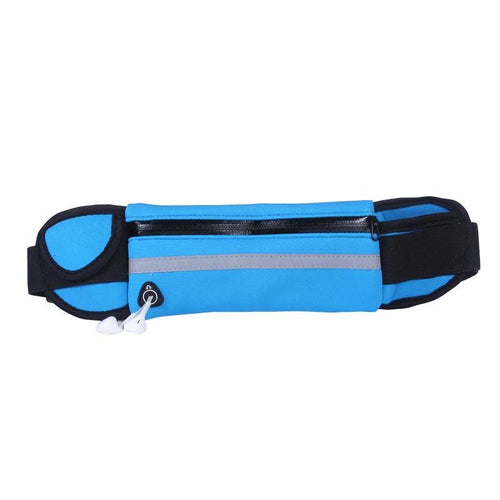 Mandotos fitness waist bag with pocket, slim running jogging belt fanny pack, ideal for hiking, cycling, and gym workouts.