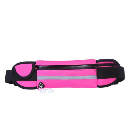 Mandotos fitness waist bag with pocket, slim running and jogging belt, ideal for hiking, cycling, and gym workouts.