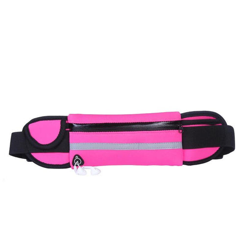 Mandotos fitness waist bag with pocket, slim running and jogging belt, ideal for hiking, cycling, and gym workouts.