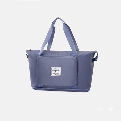 Mandotos waterproof foldable travel bag with large capacity, ideal for gym, fitness, weekend trips, and overnight stays for women.