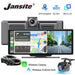 Mandotos 4K 10.26-inch mirror dash cam with CarPlay and Android Auto, showing the reflective screen and dashboard display.